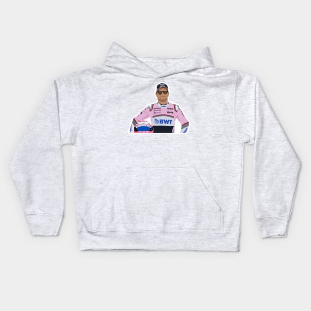 Racing Point driver Sergio 'Checo' Perez Kids Hoodie by royaldutchness